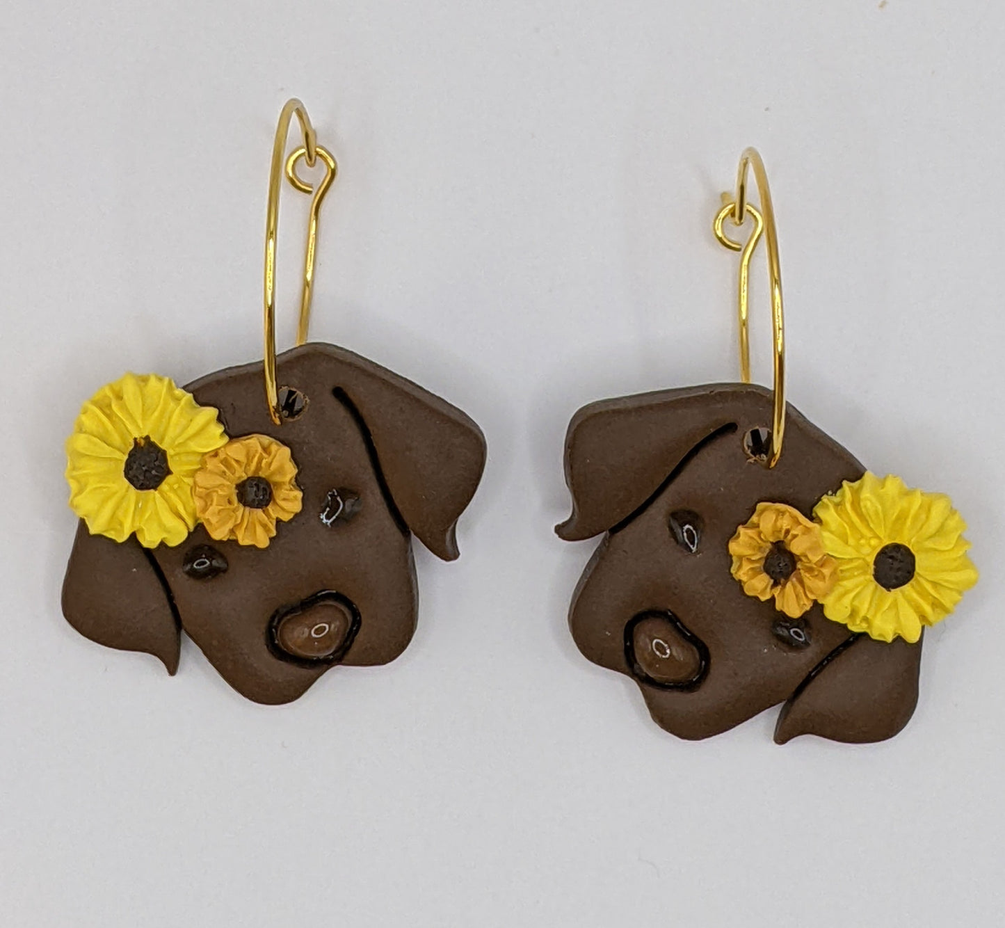 Black & Chocolate Lab Earrings