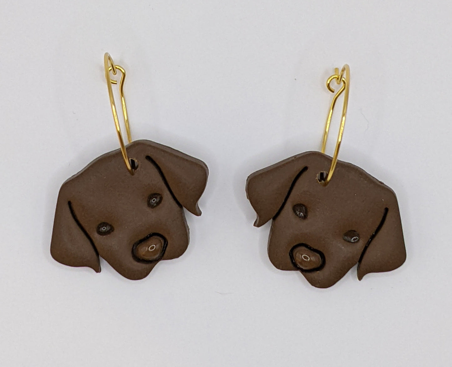 Black & Chocolate Lab Earrings